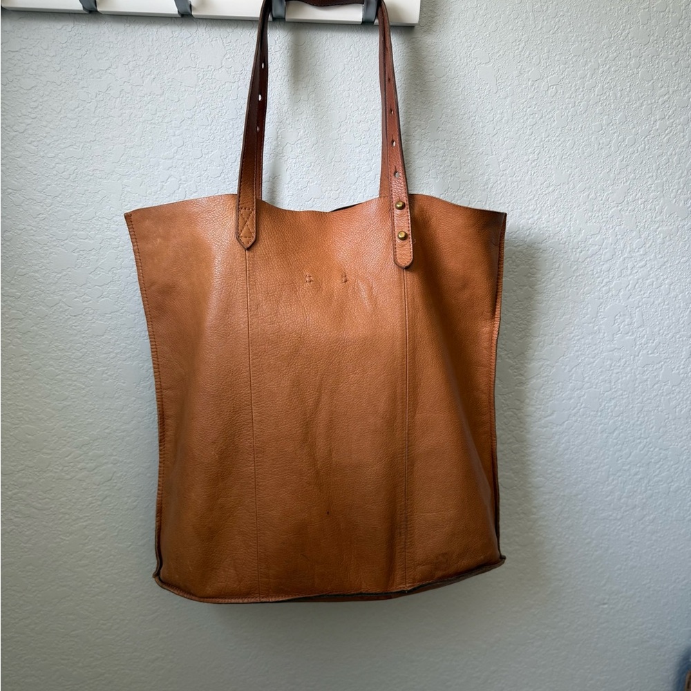 Madewell Brown Leather Tote - Picture 3 of 7